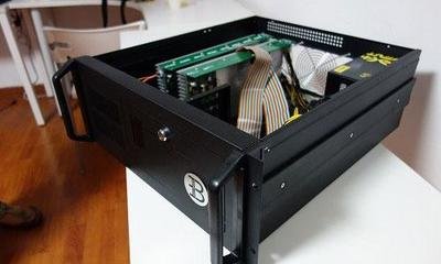 State-of-the-art mining rig showcasing high-performance components for blockchain mining