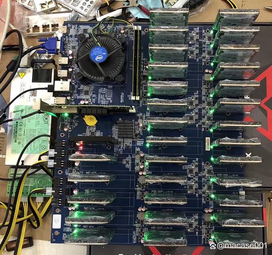 An example of a high-efficiency mining rig optimized for Bitcoin hashrate